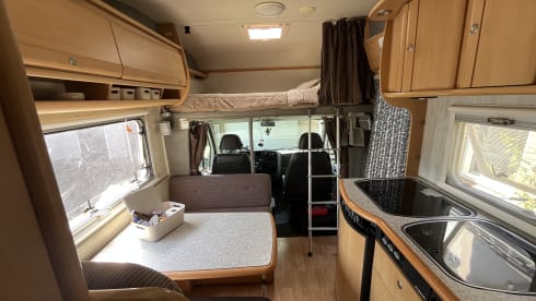 Kompaktes Familien-Wohnmobil | 6 m | Festes Etagenbett