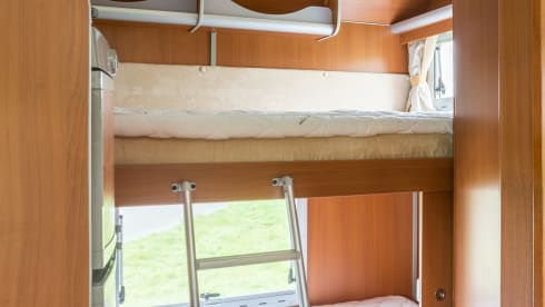 Available again for the summer. Relax with a luxury 4-6 person camper on your trip