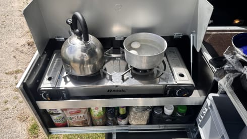 2p Rooftop tent + Ququq kitchen - fully equipped - offgrid package