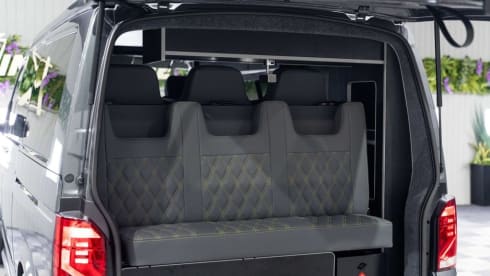 Grey VW – 4 berth Volkswagen Automatic 150bhp campervan from 2021-23