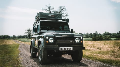 Waffle – Land Rover Dachaufbau mit 2 Schlafplätzen, Baujahr 2000