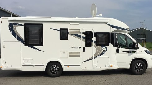 Beautiful Chausson camper for rent, built in 2016