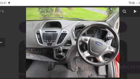 2 berth Ford campervan with pop top
