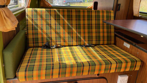 Beautiful vintage Volkswagen T2 camper from 1976
