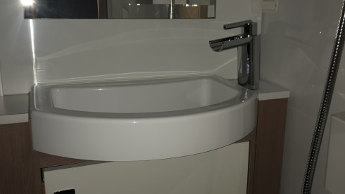 A fully equipped camper for wonderful camping holidays.