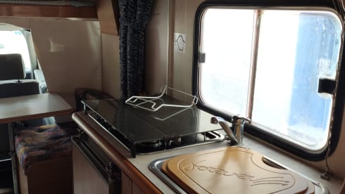 Semi integral camper