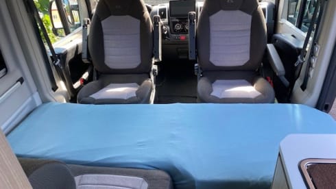 3p Adria Mobil bus from 2021 with fold-down bed