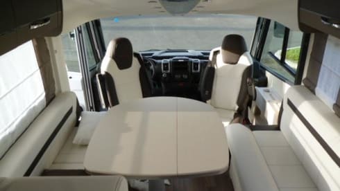 Luxury Integrated motorhome for rent in central France