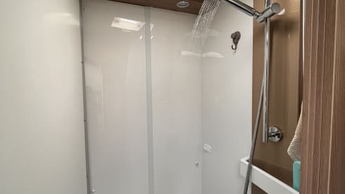 A fully equipped camper for wonderful camping holidays.
