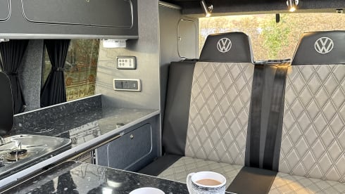 4 berth Volkswagen campervan aircon and parking heater
