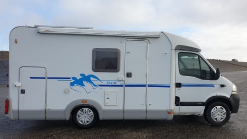 knaus sky ti 3 pers camper