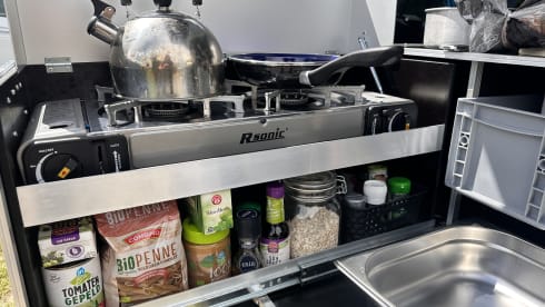 2p Rooftop tent + Ququq kitchen - fully equipped - offgrid package