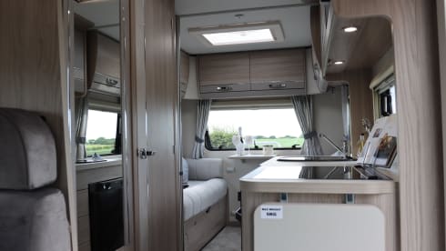 Saltburn motorhome hire  – 6 berth Fiat bus from 2021