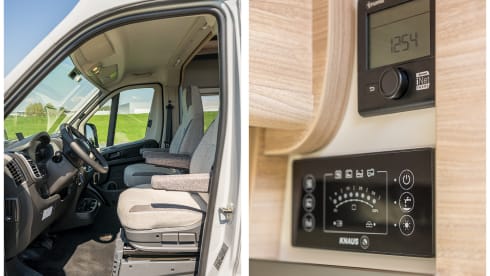 Easy Rider XL Knaus – Super luxurious new spacious bus camper, for tall people, automatic