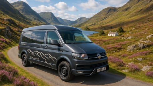 Highlander – Insurance inc ultimate Vw camper from Edinburgh Airport Insurance Included