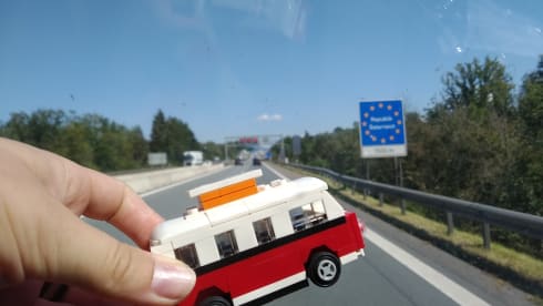 On an adventure with our spacious 2-6p camper van (converted VW Crafter)