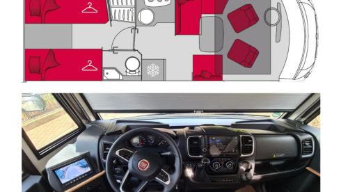 Schiff – Fully equipped luxury vehicle for up to 4 people, permitted total weight 4.4t