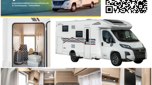 Zeitreise Wohnmobilvermietung No. 2 – Challenger S217 GA 'Sport Edition', winter-ready