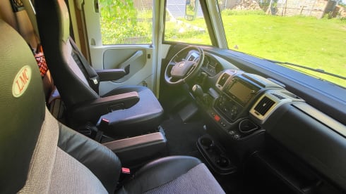 LMC integrated camper with round seating from 2018