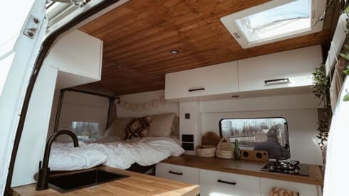 Hip self-built camper bus