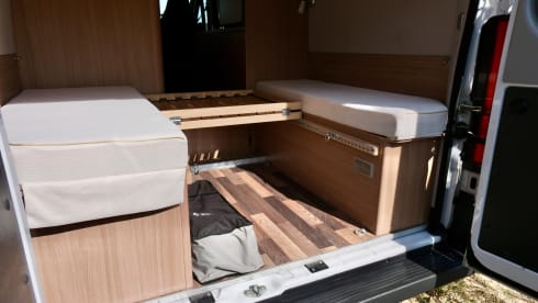 Atmospheric 4p Knaus Boxstar Family bus camper