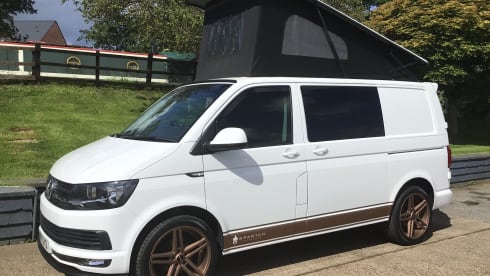 4 berth Volkswagen Transporter Campervan With Pop Top  from 2016