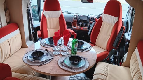 Bertie  – 4 berth Bürstner semi-integrated from 2012