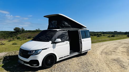 4 berth Volkswagen Transporter campervan from 2020