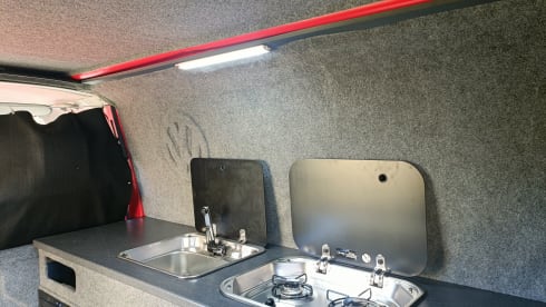 Red Ruby – 2 berth Volkswagen campervan from 2002