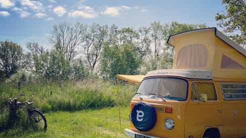 Ga op duurzame roadtrip met Calandria! ⚡️🚐 – 100% Electric! ⚡️ VW T2 "Calandria"