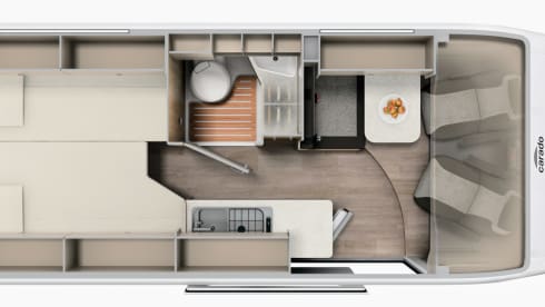 Antonio – Längsschläfer für 2 Erwachsene und bis zu 2 Kinder