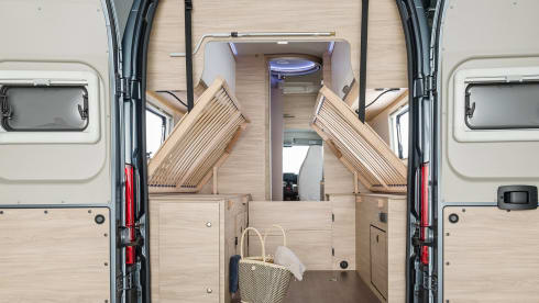 The spacious Columbus Knaus Freeway Boxstar