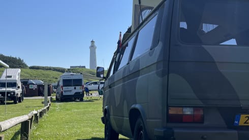 Veteraan  – Camping-car Volkswagen 2 places de 1985