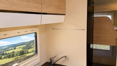 Karina the Road Rambler – 6 berth Chausson alcove from 2019