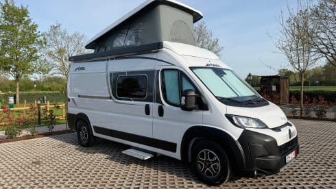 Van Voyage – Gloednieuwe Possl 2Win R met hefdak(2026) compacte luxe met grote badkamer