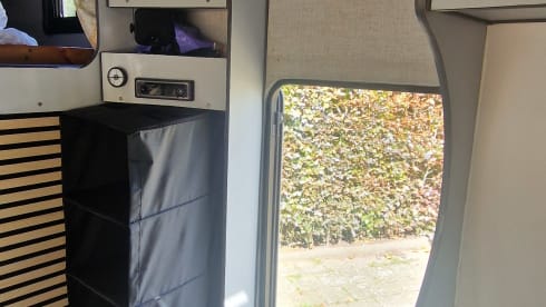 Beautiful vintage Mercedes campervan for hire with Airco
