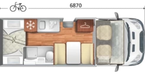 Ford Zefiro 675 1-6 berth  Motorhome (Manchester)