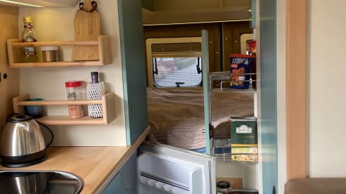 Modern, compact Off Grid Campervan Fiat Ducato (self-built) 