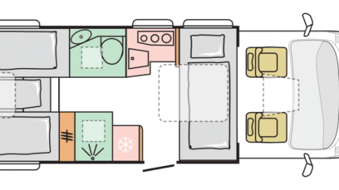. – Luxury complete Adria semi-integrated camper