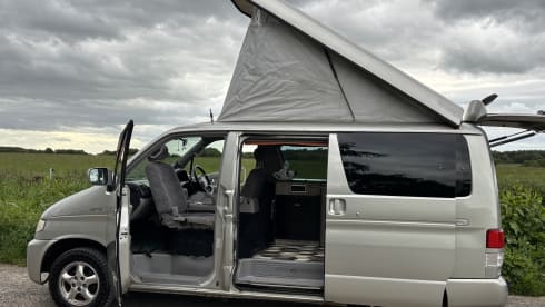 Kitty - because she purrs  – 2 berth Mazda Bongo campervan  2001