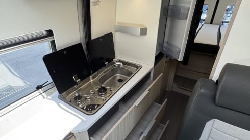 Adria campervan for 2 people