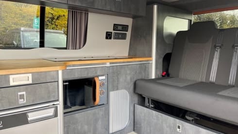 (VW004) 2023 VW T6 'Rebellion' Camper Van - sleeps 2 adults plus 2 children