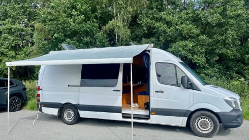 Gustav 🚐🏕️ – Vintage off-grid Sprinter campervan