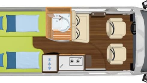 Luxury HYMER camper van 