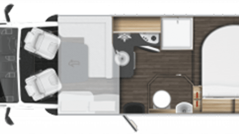 Flo – 2020 Roller Team T-Line 743 - Premium 4 Berth - Letto Posteriore Fisso