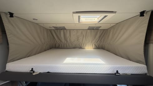 Luxe en rust in de natuur – 4p Knaus integrated uit 2022