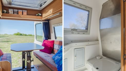 Vip camper loopt lekker met alles er op en aan makkelijk pakeren met een lengte van 5.40  – 2p Peugeot campervan from 2002