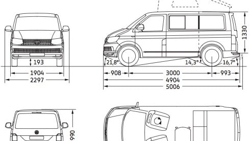 4p Volkswagen campervan from 2018