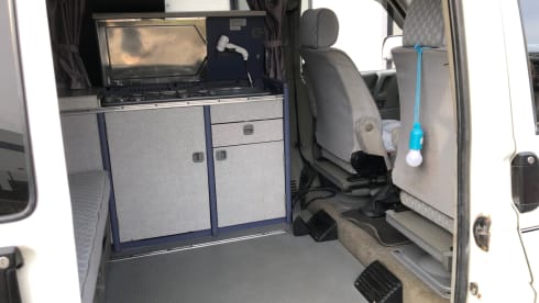 Road trip - VW T4 California with fixed sleeping roof