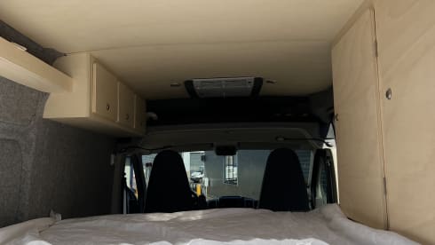 2p Fiat Ducato camper bus from 2016 with air conditioning and e-bike carrier